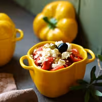 STAUB | CERAMIQUE - Kookpot - Paprikavorm - 0,45 liter - Keramiek - Geel