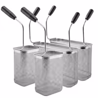 (4 pcs) Ensemble de paniers à pâtes - 2x 1/3 & 2x 1/6