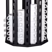 Cup Dispenser - rotating - Black - Stainless Steel - Countertop Version