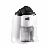 Commercial Electric Citrus Juicer - 570W - 14.5kg - with press arm, interchangeable cones, dishwasher-safe parts - White (Double)