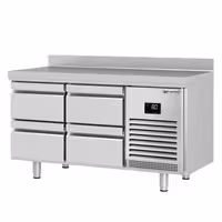 Aukstuma galds PREMIUM PLUS - 1468x600 mm - 250 l - ar 4 atvilktnēm - Ar apmali