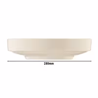 (12 pcs) CHEF TASTE OF | Platter - Porcelain - Ø280mm - Cream