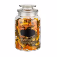 (6 adet) Saklama Kavanozu - NOTE - 1,2 L - contalı cam kapak dahil & etiketleme alanı