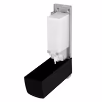 AIR-WOLF | Dozator sapuna & dezinfekcijskog sredstva sa pritisnim gumbom - 1200 ml - Plemeniti čelik - Crna boja