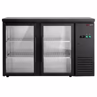 Premium hladnjak za bar i pića - 1460 mm - s 2 staklena vrata i RGB LED rasvjetom