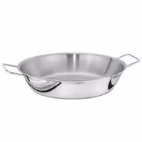Patelnia do paelli – stal nierdzewna – Ø 320 mm – wysokość: 65 mm – 6 L – nadaje się do indukcji