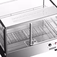 Topla vitrina - 880 mm - 1,5 kW - s 3 policama