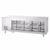 Rashladni pult - 2330x700 mm - 632 l - Ventilirano hlađenje - s 4 vrata - s ostakljenom frontom