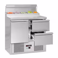 Pripremni rashladni pult ECO - 900x700 mm - 1 vrata i 2 ladice - za 5x GN 1/6