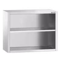 خزانة حائط ستانلس ستيل PREMIUM - 800x400mm - بدون باب انزلاقي - ارتفاع 800 mm