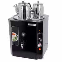 Commercial Tea Urn Manual Fill - 37 Litres - 3.5 kW - with 3 teapots