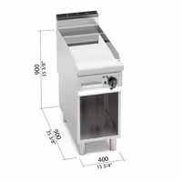 Plită de gătit electrică – 5,7 kW – netedă – cu finisaj lucios