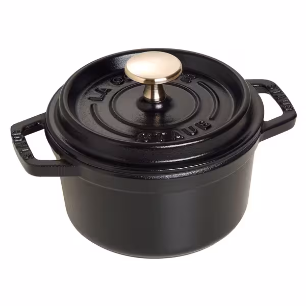 STAUB | Mini Cocotte Round Enamelled Cast Iron Casserole Dish – Ø 140 mm – Black
