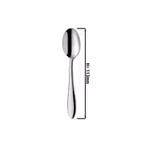 (12 pcs) Teaspoon PREMIUM - Leandro - 18/10 stainless steel - 113mm