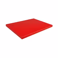 Neslīdošs griešanas dēlis - 300x500 mm - Biezums: 20 mm - Polietilēns (PE) - Sarkans - Ar fiksatoriem - HACCP atbilstošs