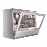 Witryna chłodnicza do dojrzewania mięsa na sucho – stal nierdzewna – 1400 mm – od 0 do +16 °C