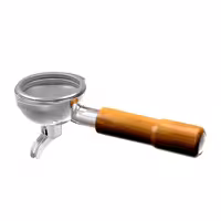58.8mm Single-Spout Portafilter - Wooden Handle - compatible with Allegro, Eminence, Grace & Suprema