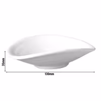 (6 adet) Kase - ZEN - Melamin - 100ml - köşeli - 130x110mm - Derinlik:35mm - Beyaz