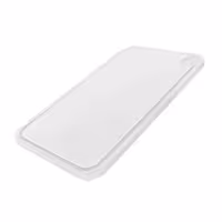 Griešanas dēlis ar sulas rievu - 300x500 mm - Biezums: 20 mm - HACCP atbilstošs - Polietilēns (PE) - Balts - Var mazgāt trauku mazgājamā mašīnā - Neslīdošs