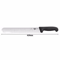 VICTORINOX | FIBROX - Nož za šunku sa udubljenim rubom - Oštrica: 300 mm