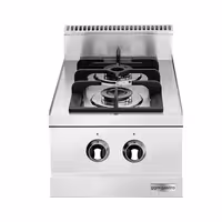 Plinsko kuhalo - 6,5 kW - 2 plamenika - samostojeći - 400x600x900 mm