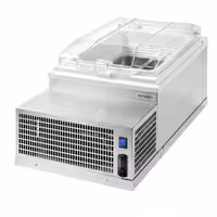 Countertop Ice Cream Display Freezer - 495mm - Static cooling - for 2 x 5 litres Napoli pans