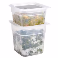 (8 pieces) CAMBRO | CamSquares® FreshPro Food Storage Container Set – 2×0.95L + 2×0.47L – with Lids