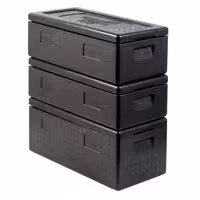 (2 st) THERMO FUTURE BOX | Thermobox MENU 3 - 28 liter - Svart