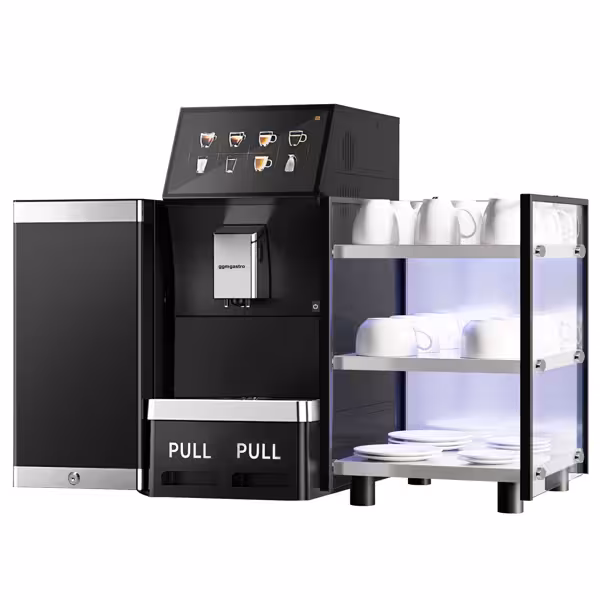 Süper Otomatik Espresso Kahve Makinesi - 16 İçecek Seçeneği - 10inç Dokunmatik Ekran - Taze Süt Sistemi Dâhil - Bardak Isıtıcı Dâhil & Süt Soğutucu Dâhil