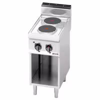 Električni štednjak - Linija 700 - 5,2 kW - 2 ploče - samostojeći - otvoreni ormarić - 400x714x1070 mm