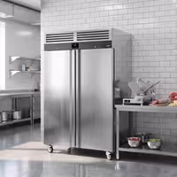 Szafa chłodnicza PREMIUM – stal nierdzewna – GN 2/1 – 1350 L – z 2 drzwiami