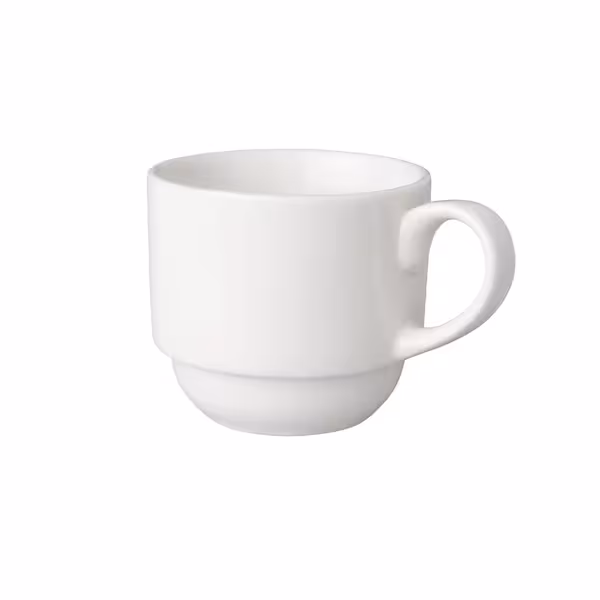 (6 adet) BUDGETLINE - Kahve Fincanı Mammoet - 200ml - Beyaz