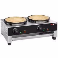 Commercial Crepe Maker - Double - 2x Ø 400mm - incl. crepe spreader