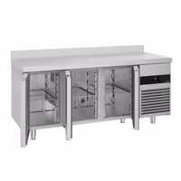 Rashladni pult PREMIUM - 1865x700 mm - 474 l - Ventilirano hlađenje - s 3 vrata - Podignuti rub
