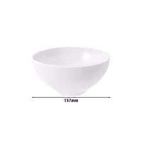 (4 pcs) SELTMANN WEIDEN | Round Porcelain Bowls – Ø 155 mm – White – Dishwasher/Microwave Safe – Series: Blues White