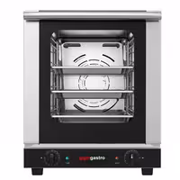 Commercial Convection Oven – Manual Controls – for 4 × GN 1/2 – with Timer – incl. 3 Baking Trays