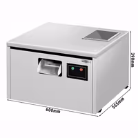Profesionalni stroj za poliranje pribora za jelo - 600 Watt - s UV‑C lampom - uklj. granulat (kukuruzni klip): 1
