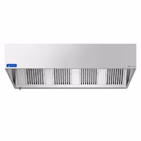 Commercial Wall-Mounted Extractor Hood with Motor – 2000mm – with Speed Controller, Baffle Filters & Lighting