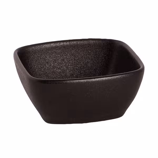 (8 adet) Tatlı / Salata Kasesi - Porselen - Universe - köşeli - 125ml - 80x80mm - Siyah
