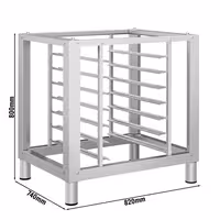Base Stand - for Commercial Combi Oven - 820x740x800mm - with 7x GN 1/1 Tray Racks - Stainless Steel - compatible with KDDV10, KDDV6, KDDV4, KDMV10, KDMV6 & KDMV4