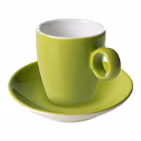 (6 adet) BART COLOUR CAFE - Espresso Fincanı Colour Cafe - 65ml - Lime