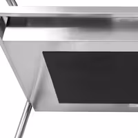 Kolica za posluživanje - 850x450 mm - s 2 kada s tihim kotačima