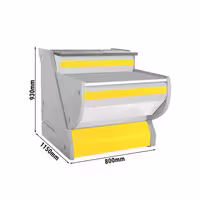 kassatiski - 800x1 150 mm - Keltainen etupaneeli - graniittitaso