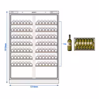 Hladnjak za vino - 2 klimatske zone - 700 l - max. 200 boca