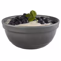 (6 adet) Tatlı / Salata Kasesi - EMMA - Melamin - 0,5L - yuvarlak - Ø140mm - Derinlik:65mm - Gri