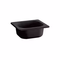 (6 pcs) Melamine Gastronorm Tray GN 1/6 - ECO - Black - 1L - Depth: 100mm