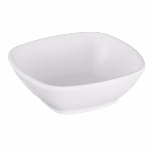 (6 adet) Kase - ZEN - Melamin - 200ml - köşeli - 120x120mm - Derinlik:40mm - Beyaz