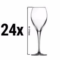 (24 pcs) Wine glass - PERCEPTION - 260 ml - calibrated at 100 ml