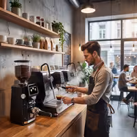WEGA | NOVA - Siebträgermaschine - 2 Gruppig - 3,95 kW - mit 2 Milchaufschäumern & Heißwasser - Touch - Schwarz