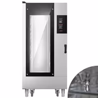 Commercial Electric Bakery Combi Oven - Digital Controls - 16x EN 600x400 - incl. Trolley & internal rack
